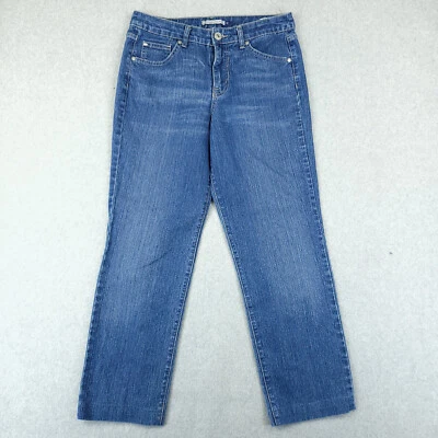 Pantalones de mezclilla Bandolinoblu para mujer 10 cortos azules tiro medio lavado medio 30X27 Foto 1 de 4