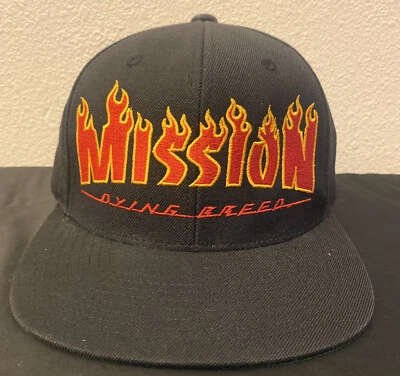 Gorra Mission Thrasher Snapback Talla Adultos Patín Negro Rojo Bordado Foto 1 de 4
