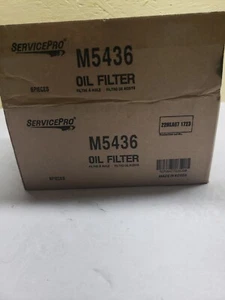 Box Of 6 Service Pro M5436 Oil Filter - Picture 1 of 5
