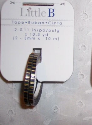 WASHI TAPE ASSORTED PATTERNS 3MM LITTLE B=CRAFT SCRAPBOOKING -U CHOOSE  - Image 1 of 4