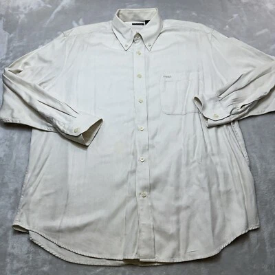 Ping Shirt Mens Large L Beige Button Doen Casual Embroidered* - Image 1 of 4