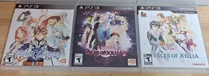 PS3 GAME LOT (3) TALES OF XILLIA 1 AND 2 + TALES OF ZESTIRIA - Picture 1 of 7