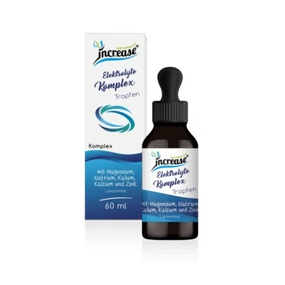 Increase Elektrolyte Tropfen - 60ml - 2500mg Elektrolyte pro Tagesdosis -Vegan