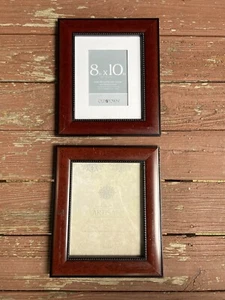 8"" x 10"" brauner Holzrahmen, (2er-Set) kostenloser versand. - Bild 1 von 10