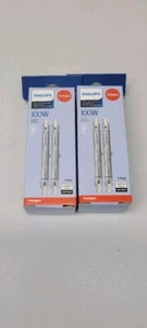 Philips Work Light & Security 100Watt T3 RSC Light Bulbs 2x2-pack 4 Bulbs Total - Picture 1 of 2