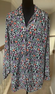 Blusa multicolor para mujer Liz Baker, talla 20W, buen estado - Imagen 1 de 6