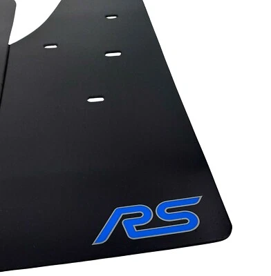 rallyflapZ | Mudflaps & Fixings to fit Ford Focus RS Mk3 Black 3.2mm PVC*G RS-NB - Image 1 of 4