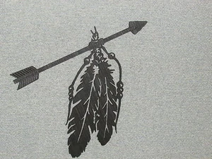 Wall Feathers and Arrow Wood Wall Art Decor - Picture 1 of 1