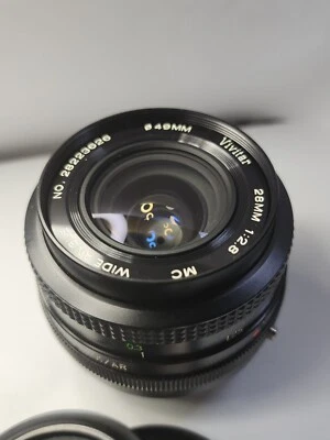 Vivitar 28mm f/2.8 MC Close Focus Lens - Close To Mint K/AR mount - Image 1 of 4