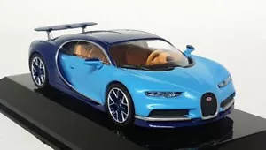 Altaya 1/43 - Bugatti Chiron - 2016 French Blue Supercar Diecast Scale Model Car - Picture 1 of 5