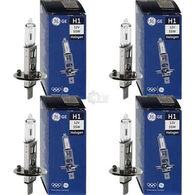 4x GE General Electric Halógeno H1 12V 55W Base P145s Con 1550 Lúmenes - Imagen 1 de 4