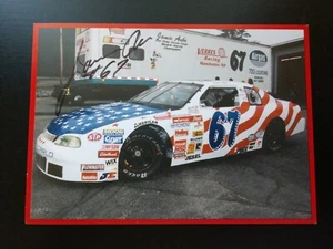 Verres Racing Airgas Jamie Aube AUTOGRAPHED 7x5 Card Nascar Busch North Series - Picture 1 of 3