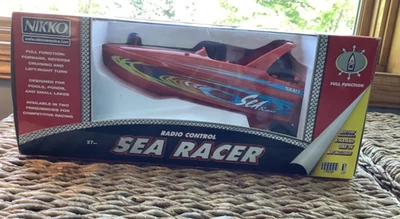 Vintage Nikko Radio Control Sea Racer 300051 Remote Control Boat Red 27mHz New - Image 1 of 4