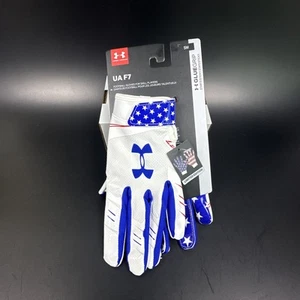 Guanti da calcio Under Armour UA F7 Adult SM Glue Grip bandiera USA edizione limitata - Foto 1 di 8