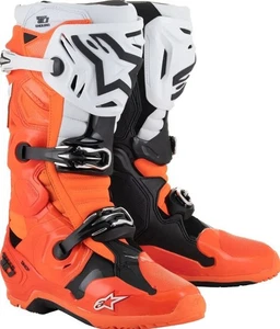 Alpinestars Tech 10 Motocross Enduro Stiefel orange/schwarz/weiß - Bild 1 von 54