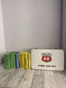 VTG Phillips 66 Gas Oil Service Station Metal First Aid Kit Box - Picture 1 of 24