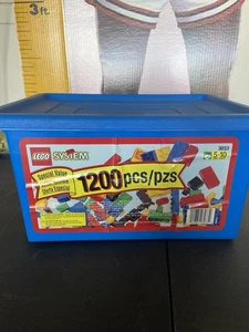 Lego 3033 Blue Box Of Vintage Legos. No Legos Included. Box Only. - Picture 1 of 3