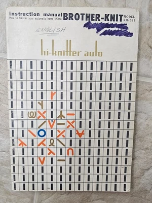 Manual de instrucciones para máquina de tejer Brother KH-561 Foto 1 de 3