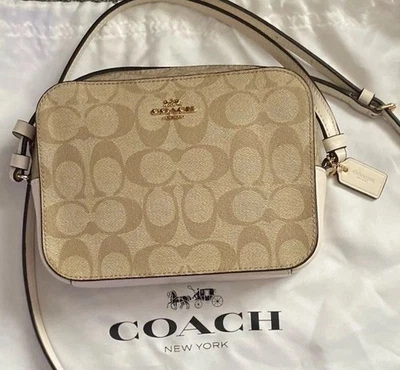 Bolso de Hombro Jamie COACH Signature Cuero Beige/Blanco roto - Con Bolsa para el Polvo Z2026 Foto 1 de 4