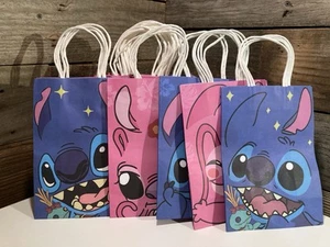 24 Pcs Lilo and Stitch Angel Party Favor Goodie Bags 12 Pink & 12 Blue Gift Bags - Picture 1 of 5