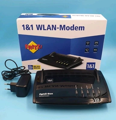 1&1 WLAN-Modem Fritz Box 7510 BK Router Schwarz - Bild 1 von 4