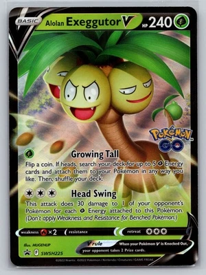 Pokemon Alolan Exeggutor V - SWSH225 Promo SWSH: Sword & Shield Promo Cards - Image 1 of 2