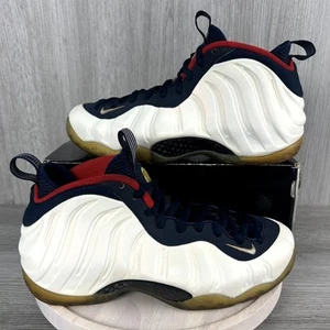 Nike Air Foamposite One PRM Olympic Weiß Blau Herren 8,5 575420-400 Sneaker Schuh - Bild 1 von 10