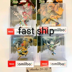 The Legend of Zelda Tears of the Kingdom Tulin Yunobo Sidon Riju amiibo Set of 4 - Picture 1 of 6