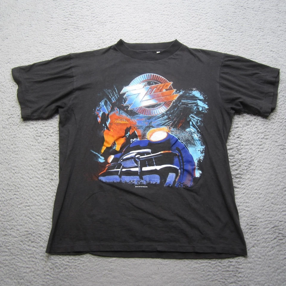 Винтажная мужская футболка ZZ Top Recycler World Tour 1991 Band Tee 90-е рок - Изображение 1 из 4
