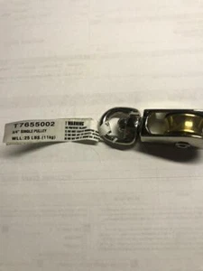 Campbell T7655002 3/4" Nickel Swivel Eye Single Sheave Pulley - Picture 1 of 2