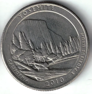 USA - 2010D - Washington ¼ $ - Yosemite - Rare - #18471 - Picture 1 of 2