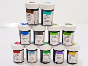 Lot of 3 Wilton Concentrated Gel Icing Color Variety Colors 1 oz Jar - Picture 1 of 6
