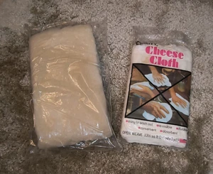 One Fake Fur Fabric & Two pc Curity Kendall Cheese Cloth LOT - Picture 1 of 7