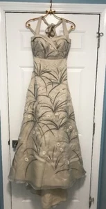 NEW $4,000 BHLDN Trumpeted Pavot Emb Vintage Wedding Gown Dress Size 0 Z431-1 - Picture 1 of 12