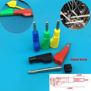 10PCS 4mm Stackable Solder Banana Plug Test Plug Connector for DIY Electrical - Picture 1 of 8