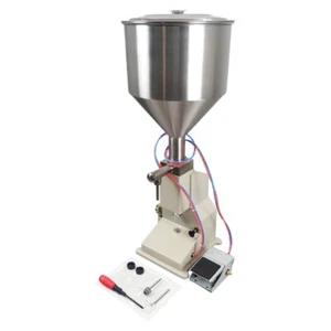 Pneumatic Paste Liquid Filling Machine Cream Shampoo Bottle Filler 5-50ml 110V - Picture 1 of 14