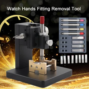 Uhrenzeiger Entferner Uhrmacher Reparatur Werkzeug Set verstellbar Uhrengehäuse Halter - Bild 1 von 10