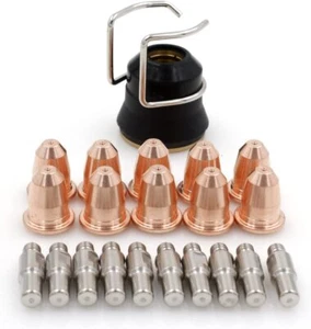 Plasma Electrode PR0110 Tip PD0116-06 Shield Spacer Guide for Trafimet S45 Torch - Picture 1 of 5