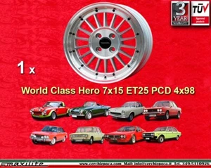 1 Cerchio Fiat 7x15 4x98 ET25 124 125 131 132 X19 Spider Lancia Beta Montecarlo - Foto 1 di 24