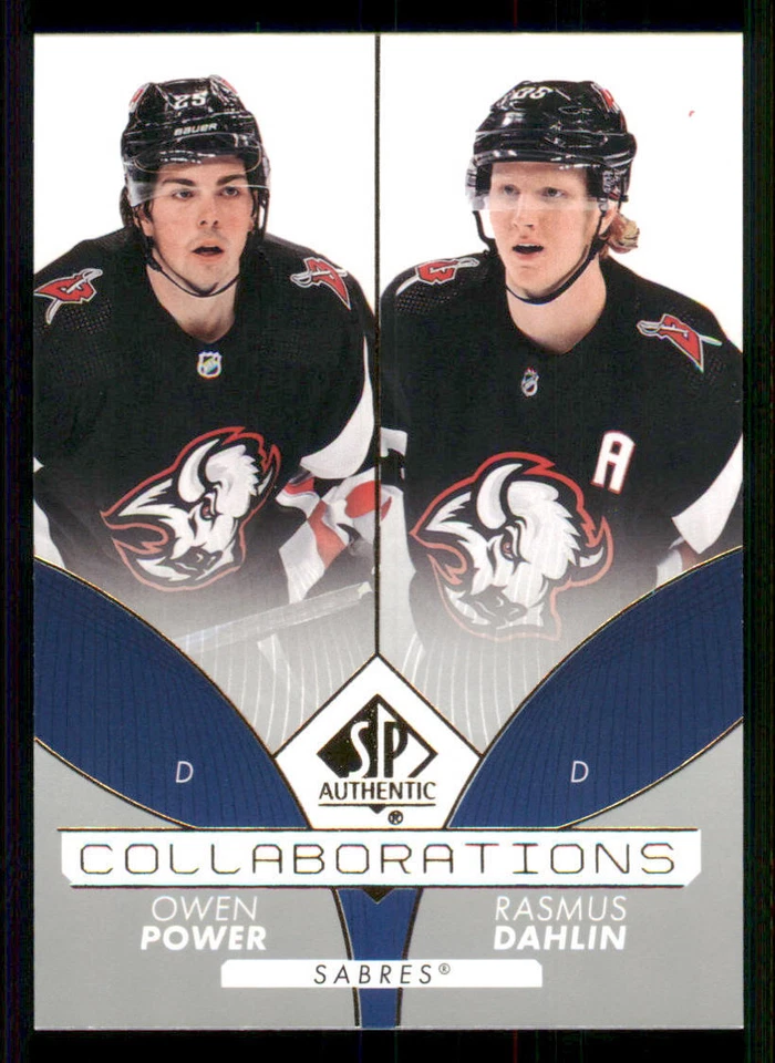2022-23 SP Authentic Collaborations #C11 Owen Power/Rasmus Dahlin - Image 1 of 2