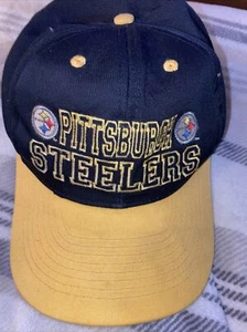 PITTSBURGH STEELERS Hat Cap VINTAGE SNAPBACK Adjustable OSFA Drew Pearson Co. - Picture 1 of 5