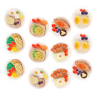  72 pcs Miniature Foods Models Doll House Miniature Food Mini Food Snack Models