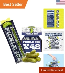 Unique Pickle Popsicles - 2oz Twin Pack of 48 for Delicious Summer Refreshment - Picture 1 of 9