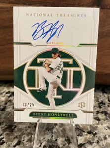 2022 National Treasures - Brent Honeywell Autograph 13/25 Oakland Auto S-BH - Picture 1 of 1