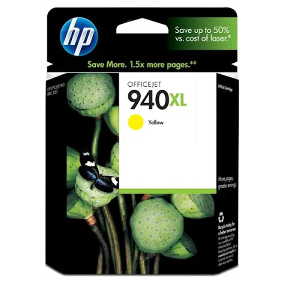 HP 940XL YELLOW INK CARTRIDGE - C4909AN - New Original - Image 1 of 1