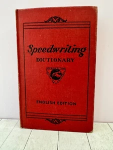 Speedwriting Wörterbuch Englische Ausgabe HC Buch 1947 Chas Smith Emma Dearborn - Bild 1 von 6