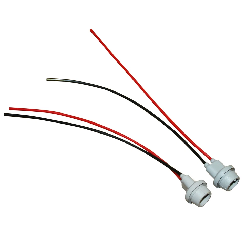 2 Piece W5W T10 Parking Light Bulb Rubber Socket Holder Mount - Image 1 of 1