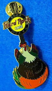 OSAKA JAPANESE THANKSGIVING TURKEY BIRD GUITAR SERIES 2005 Hard Rock Cafe PIN LE - Picture 1 of 1
