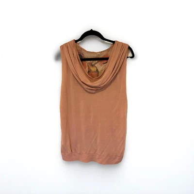 53715102 Religion Mujer Top 8 Capucha Cuello Drapeado Tanque Seda Grunge Y2K Transparente Emo Foto 1 de 4