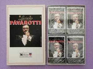 Rare Luciano Pavarotti Greatest Hits 1987 4 Cassette Tape Box Set NEW SEALED - Foto 1 di 11